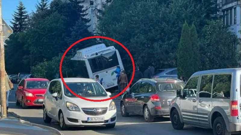 Първи подробности за адското меле с рейс, забил се в коли и дърво в София ВИДЕО