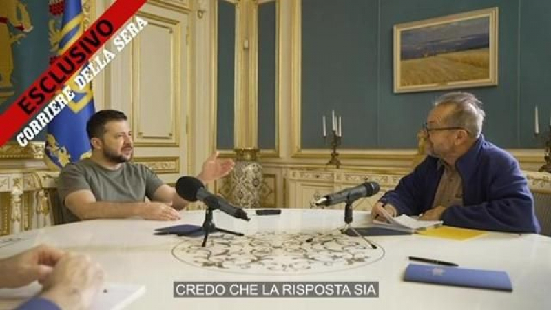 Зеленски охули Берлускони, но замлъкна след въпрос на Corriere della Sera за...