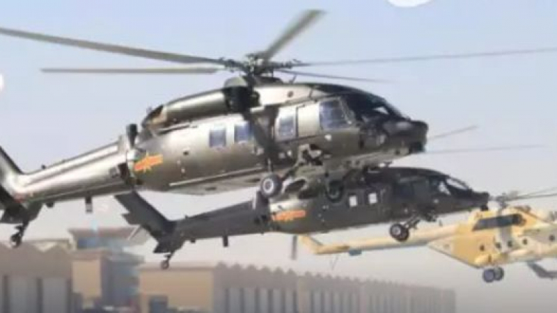 Свирепа битка: Китайският хеликоптер Z-20 срещу американския Black Hawk