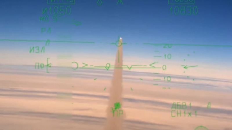 Изтребител Су-35С свали украински самолет с най-далекобойната авиационна ракета в света ВИДЕО