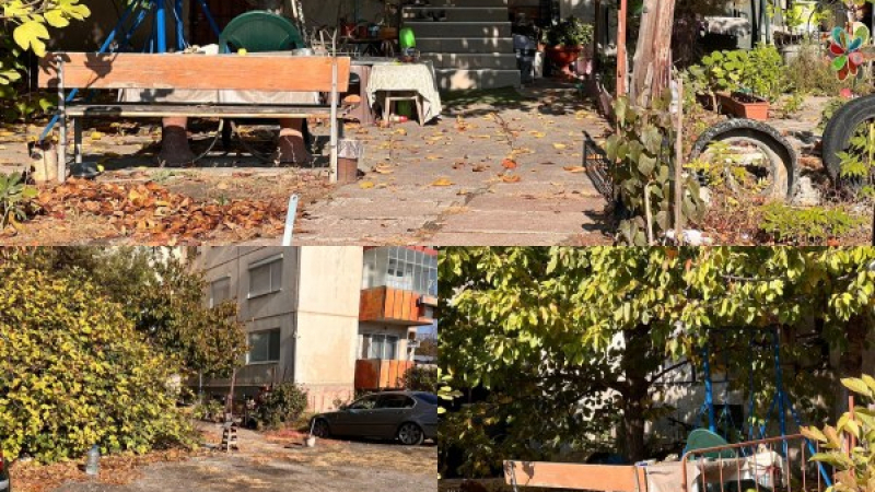 Пловдивчанка си направи личен двор под панелка, присвои и си и три паркоместа СНИМКИ