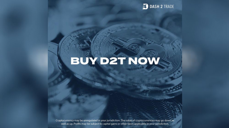Какво е Dash 2 Trade и как да си закупите D2T токени?