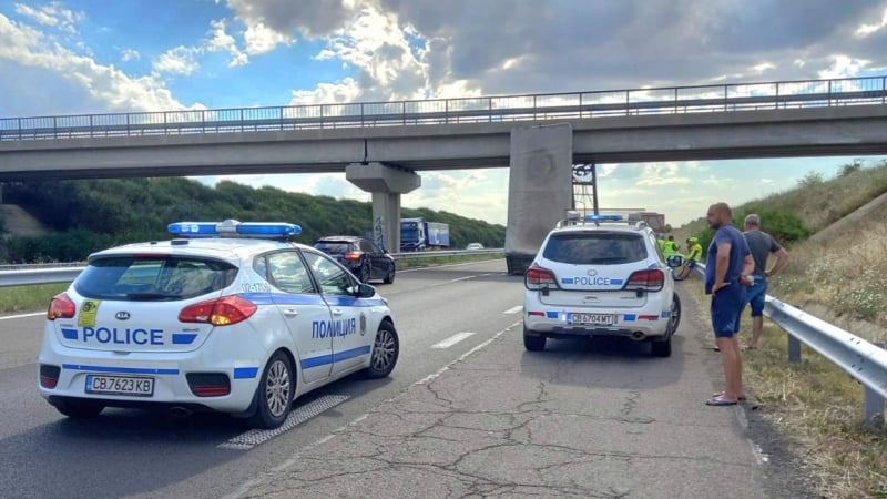 Меле на АМ "Тракия" затапи трафика към Бургас