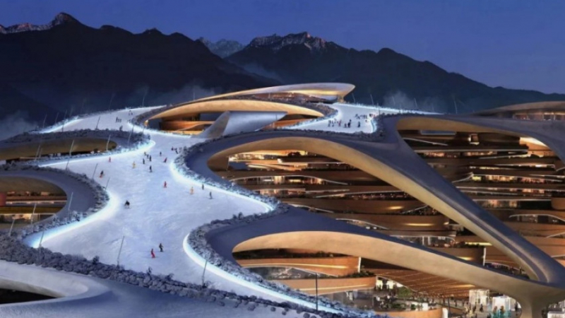 Саудитска Арабия строи луксозен ски курорт в пустинята на стойност 500 милиарда долара