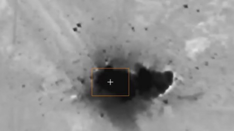 ВИДЕО от войната: Руски дрон "Форпост" нанесе мощни удари с 20-кг. бомби