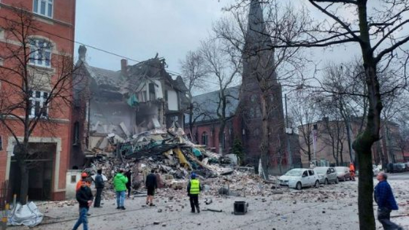 Мощна експлозия в Полша, има жертви и ранени ВИДЕО 
