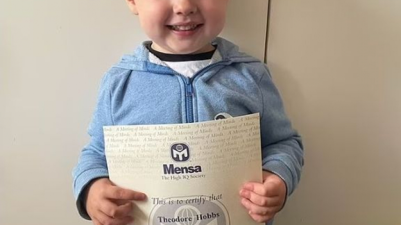 3-годишно стана член на "Менса", говори седем езика ВИДЕО