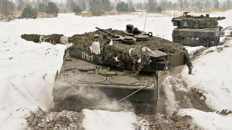 Първите танкове Leopard 2 насочиха дула срещу ЧВК „Вагнер“ в Бахмут