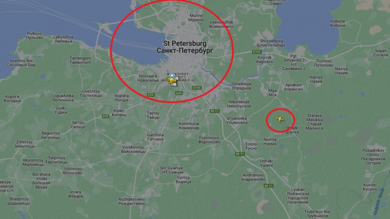 Паника над Санкт Петербург! Затвориха небето в радиус от 200 км заради НЛО КАРТИ