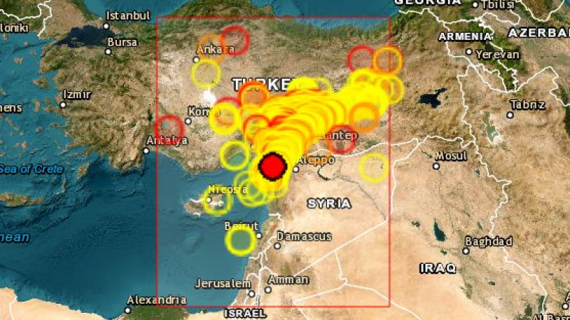 Ужасът няма край! Ново силно земетресение в Турция на границата със Сирия