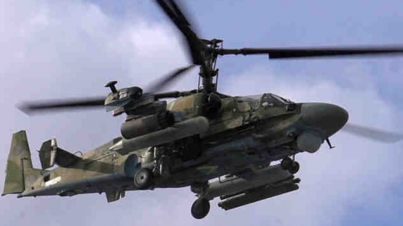 ВИДЕО от войната: Фантастичен висш пилотаж на руски хеликоптер Ка-52