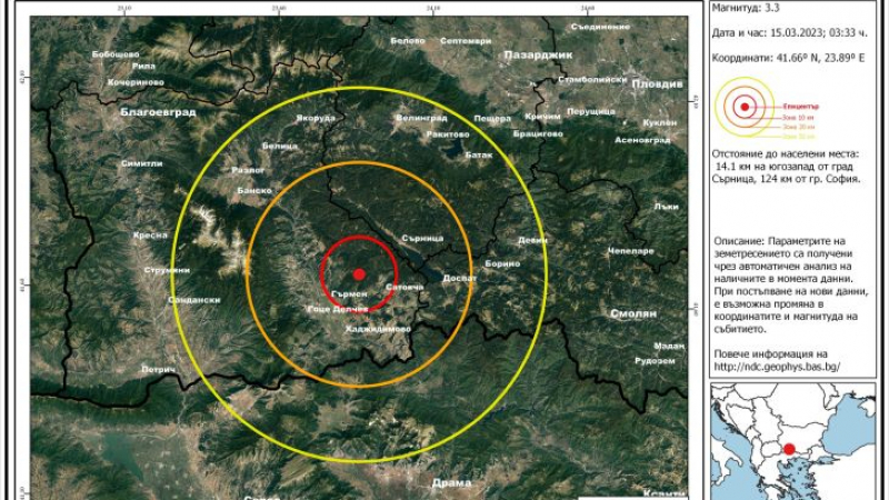 Земетресение в България по тъмна доба!