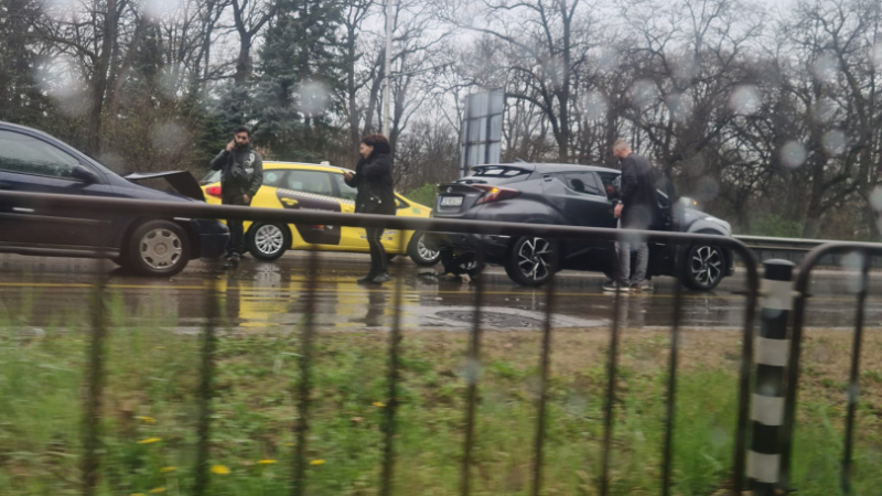 В София е като на война след дъжда, мелета блокираха ключов булевард ВИДЕО 