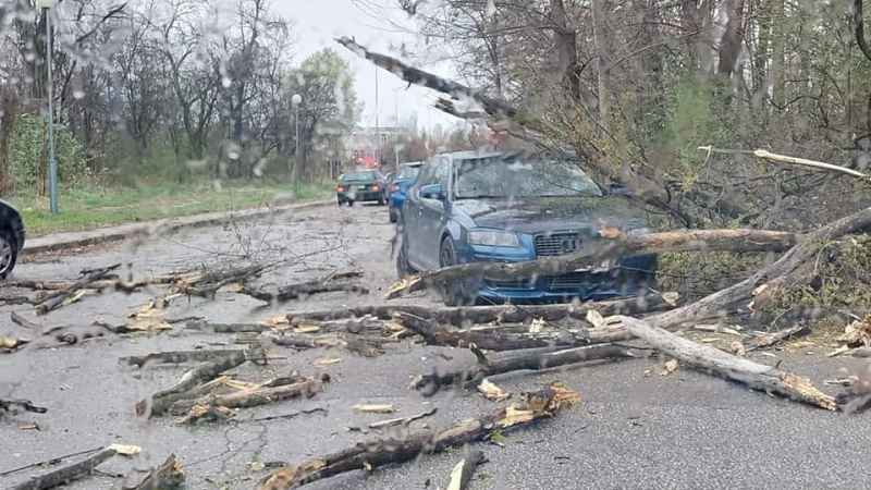Телефоните на пожарната в Пловдив прегряха след мощната буря