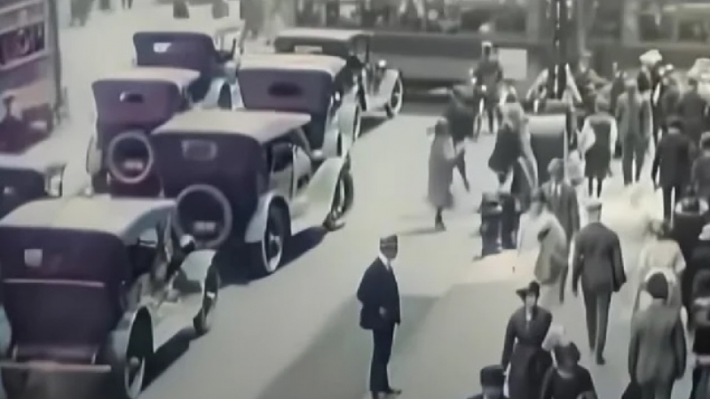 Уникално ВИДЕО показва какво се е случвало по пътищата преди 100 години