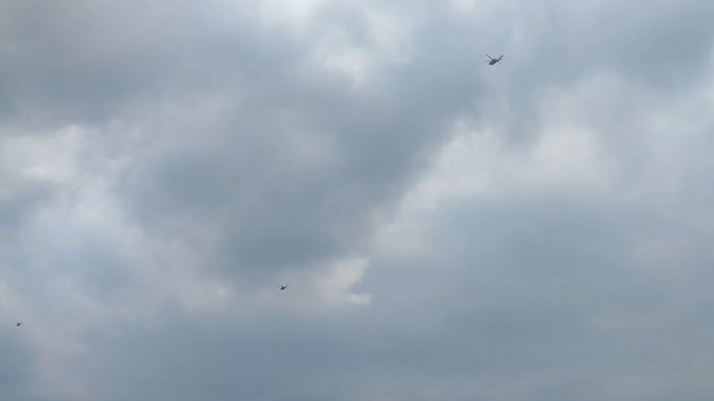 Натовски хеликоптери ошашавиха благоевградчани ВИДЕО 