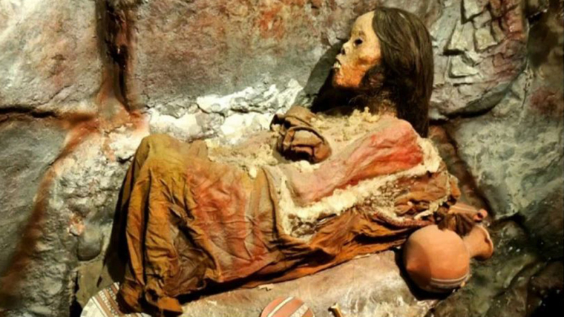 Ледената Дева от Арекипа е принесена  в жертва от инките 
