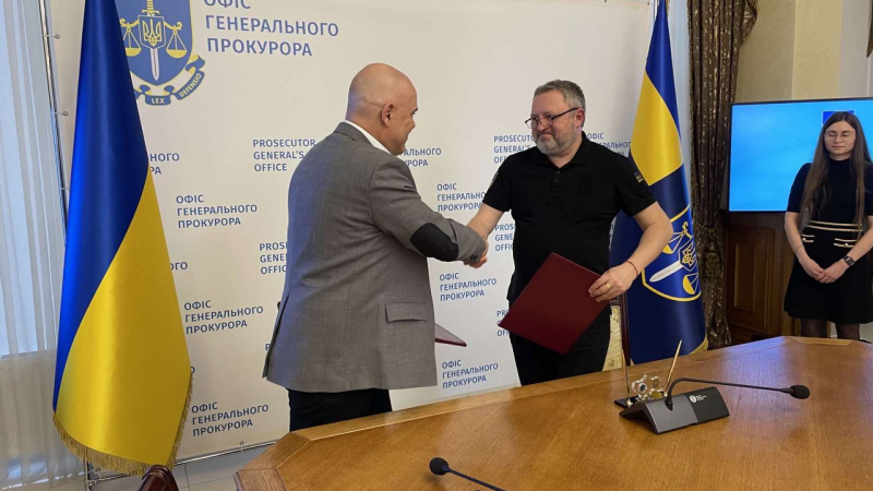 Главните прокурори на България и Украйна Иван Гешев и Андрий Костин подписаха Меморандум за разбирателство и сътрудничество СНИМКИ