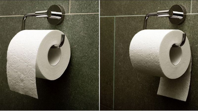 Край на драмата: Ето как е правилно да се поставя тоалетната хартия