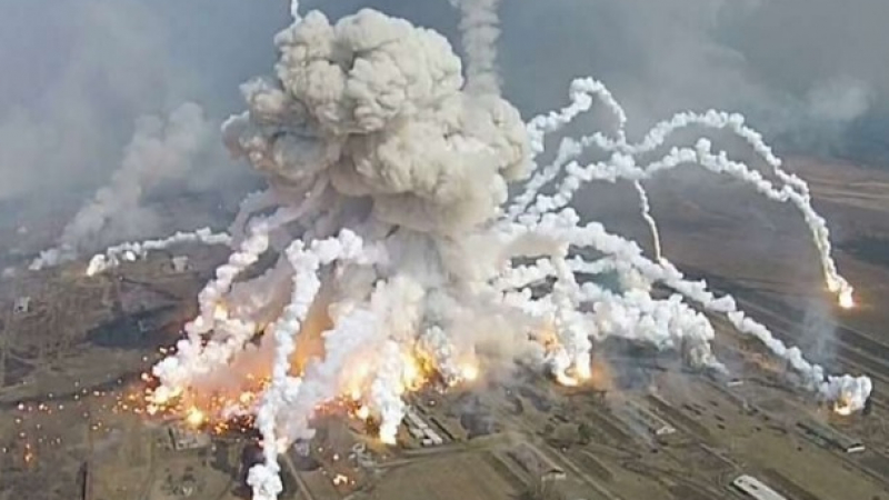 Паника в Москва – украински дрон в небето, силна експлозия унищожи влак с 200 тона боеприпаси на ВСУ