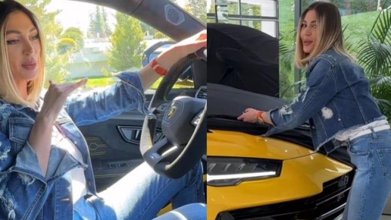 Жената на Ваньо Алексиев се похвали с едно от най-гъзарските Lamborghini в света ВИДЕО