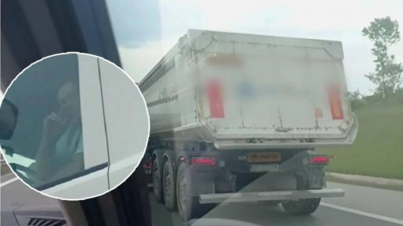 Див екшън с преследване и бой между шофьорка и водач на камион на пътя между София и Перник СНИМКИ