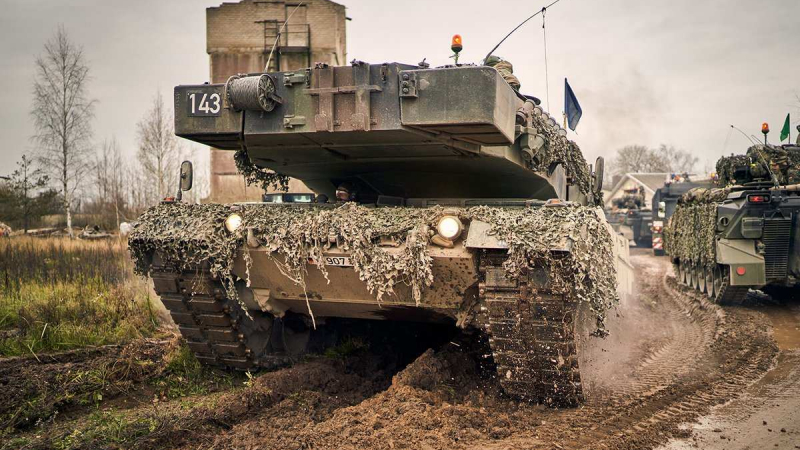 ВСУ показаха германския Leopard 2A6 на фронта в Запорожие СНИМКА