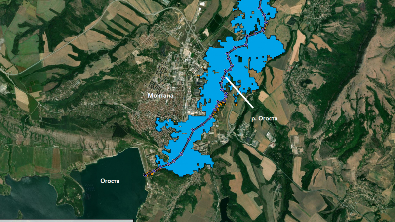 Синоптици със зловещи КАРТИ: Язовир Огоста преля, Монтана е под вода! 