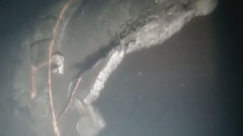 Подводен дрон с нови кадри на взривените "Северен поток" I и II ВИДЕО