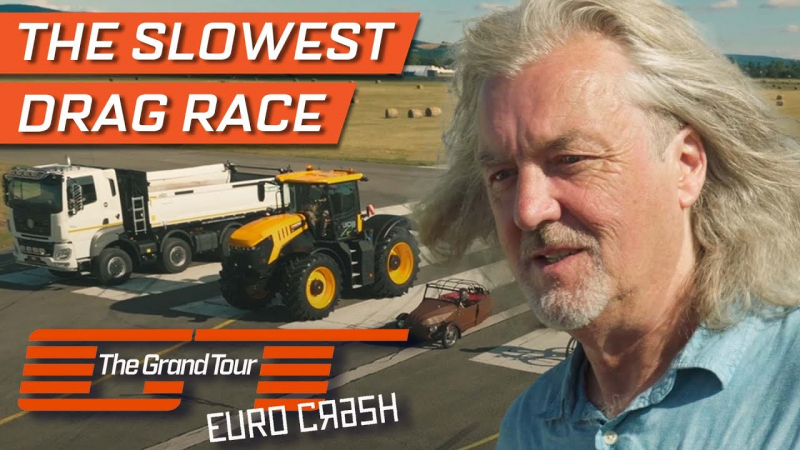 Бивш водещ на Top Gear се видя в чудо по време на най-бавното драг състезание ВИДЕО 