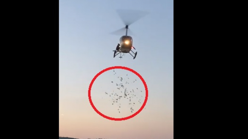 Ново 20: Хеликоптерът от плаж „Градина” хвърлял хартии с лика на бивш управляващ ВИДЕО