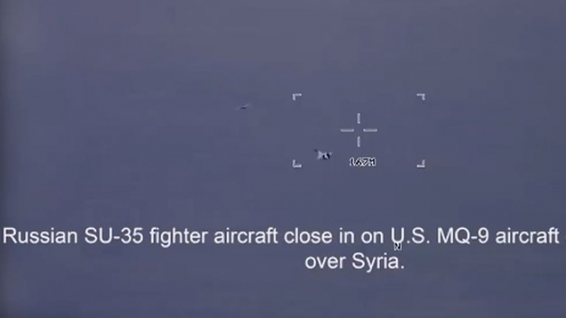 Пентагонът с ВИДЕО как руски Су-35 "тормози" MQ-9 Reaper на САЩ