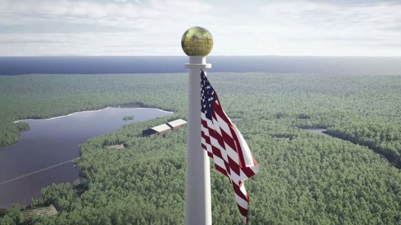 Хулещите "Рожен" в ступор: САЩ издигат най-високия пилон със знаме в света