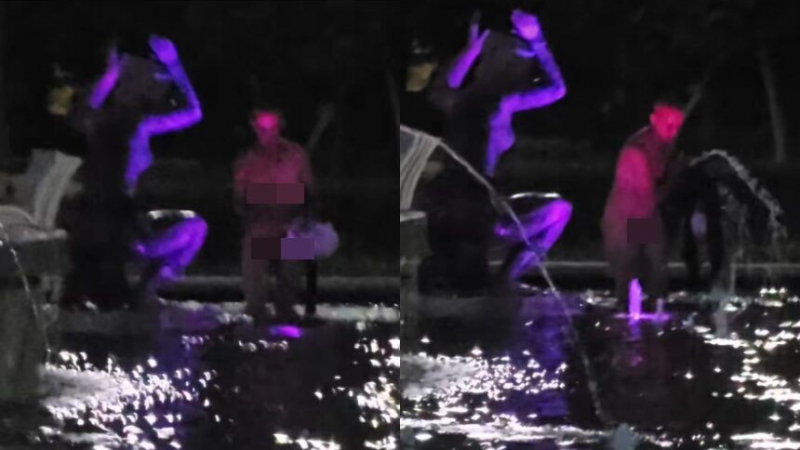 Жегата не прощава! Жена се къпе чисто гола в шадраван в Русе ВИДЕО 18+