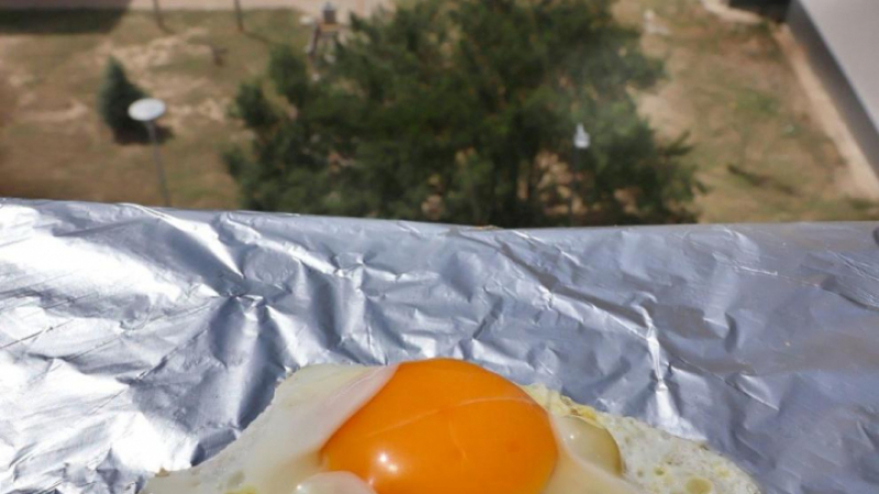 Температурите в Плевен чупят рекорди, експеримент показа какво става с яйце на слънце СНИМКА 