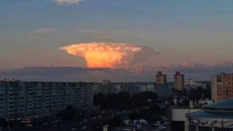 Шок в Казан! "Ядрена гъба" се появи в небето ВИДЕО