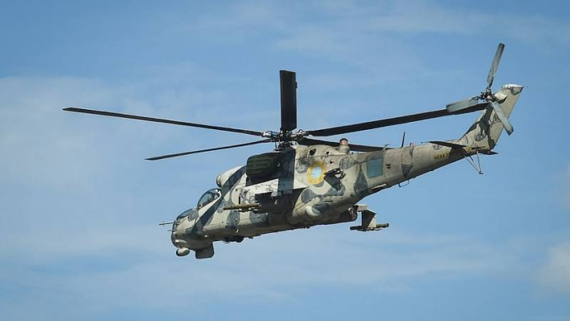 ВИДЕО от войната: Унищожаването на украински хеликоптер Ми-24 попадна в кадър