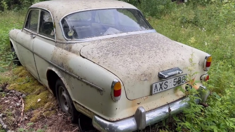 Откриха Volvo след 30 год. престой в гората, случи се нещо удивително ВИДЕО