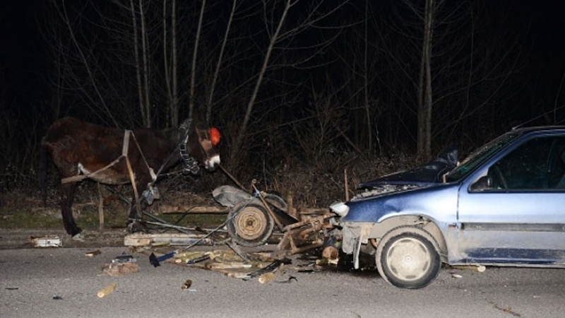 Тежък инцидент с каруца край пловдивско село, има пострадали 