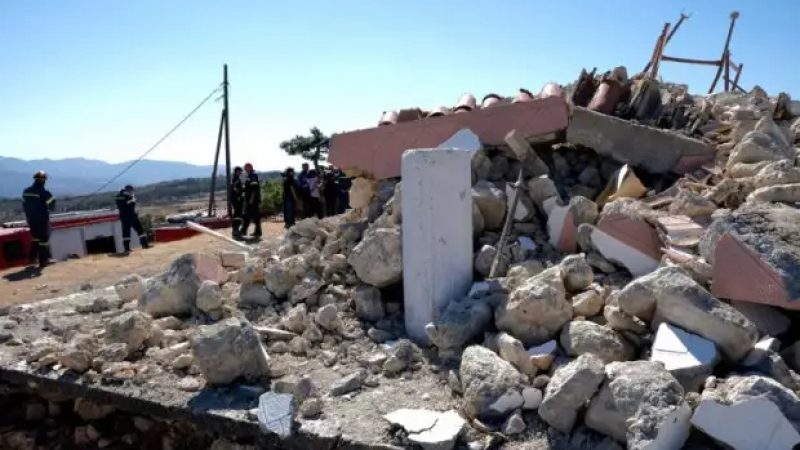 Силно земетресение разтресе остров Крит, спасители са на крак 