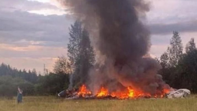 Първа гореща версия за свалянето на самолета на Пригожин, намериха 4 трупа ВИДЕО