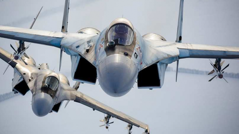 ВИДЕО от войната: Су-35 свали хеликоптери на ВСУ 