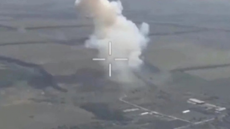 ВИДЕО от войната: ВСУ унищожиха "Солнцепек" с удар от дрон на Луганско направление