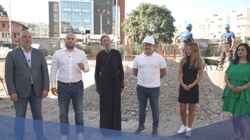 Шефът на СОС показа как върви изграждането на православен храм в голям столичен квартал ВИДЕО