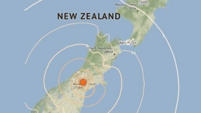 Силно земетресение разлюля Нова Зеландия