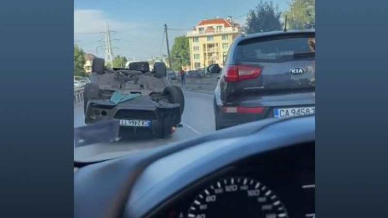Първи СНИМКИ  на бясната каскада на "Симеоновско шосе" в София 