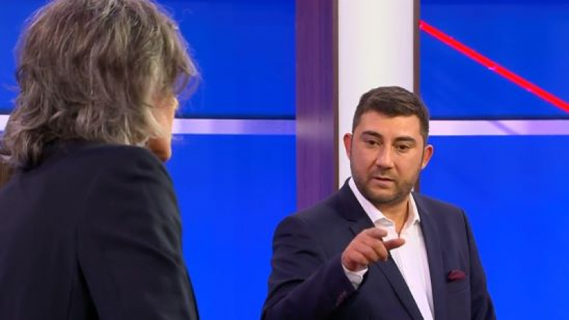Жега в ефира: Васил Гюров и Карлос Контрера се хванаха за гушите, водещата се видя в чудо 