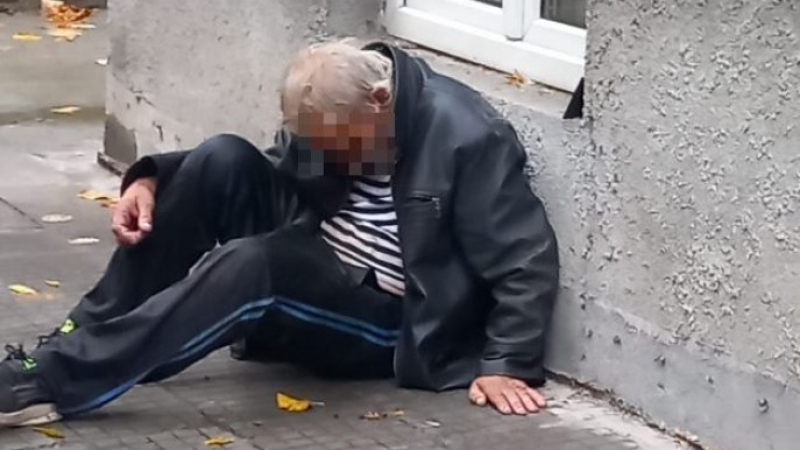 Мрежата кипна заради пиян и бит като куче възрастен мъж в Пловдив СНИМКИ