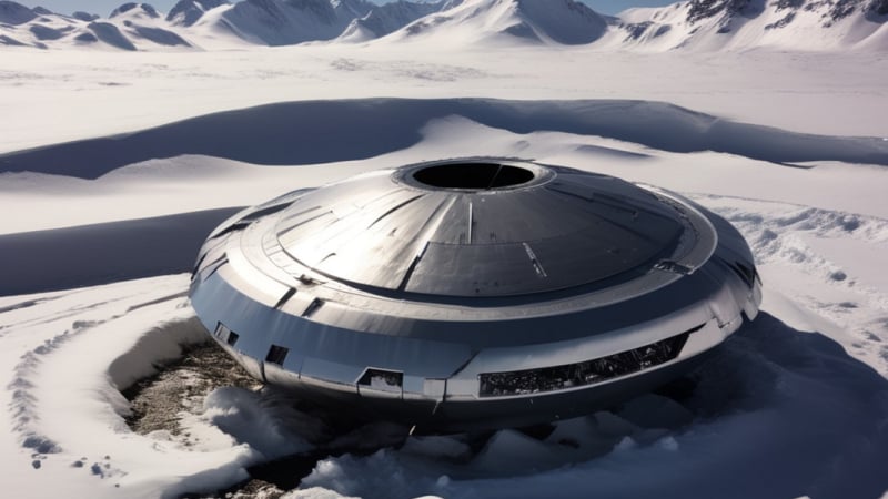 Откриха мистериозно НЛО на малък остров в Антарктика