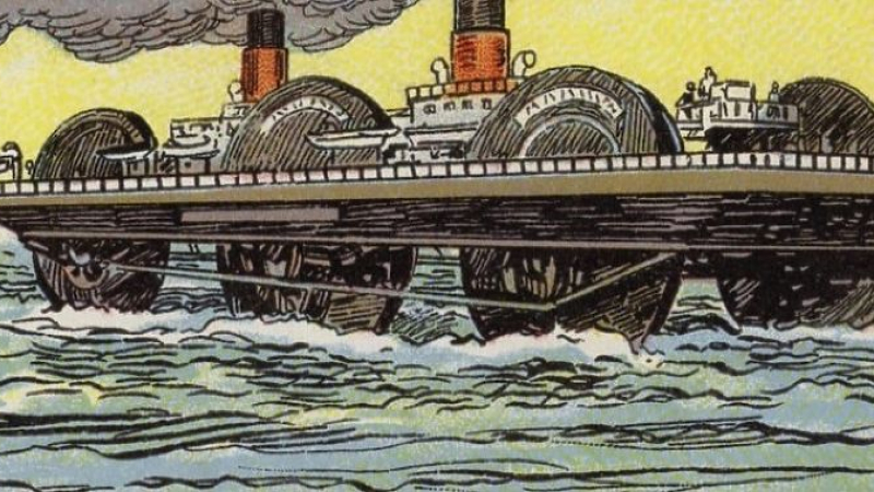 Невероятната история на загадъчния кораб, който плава на колела